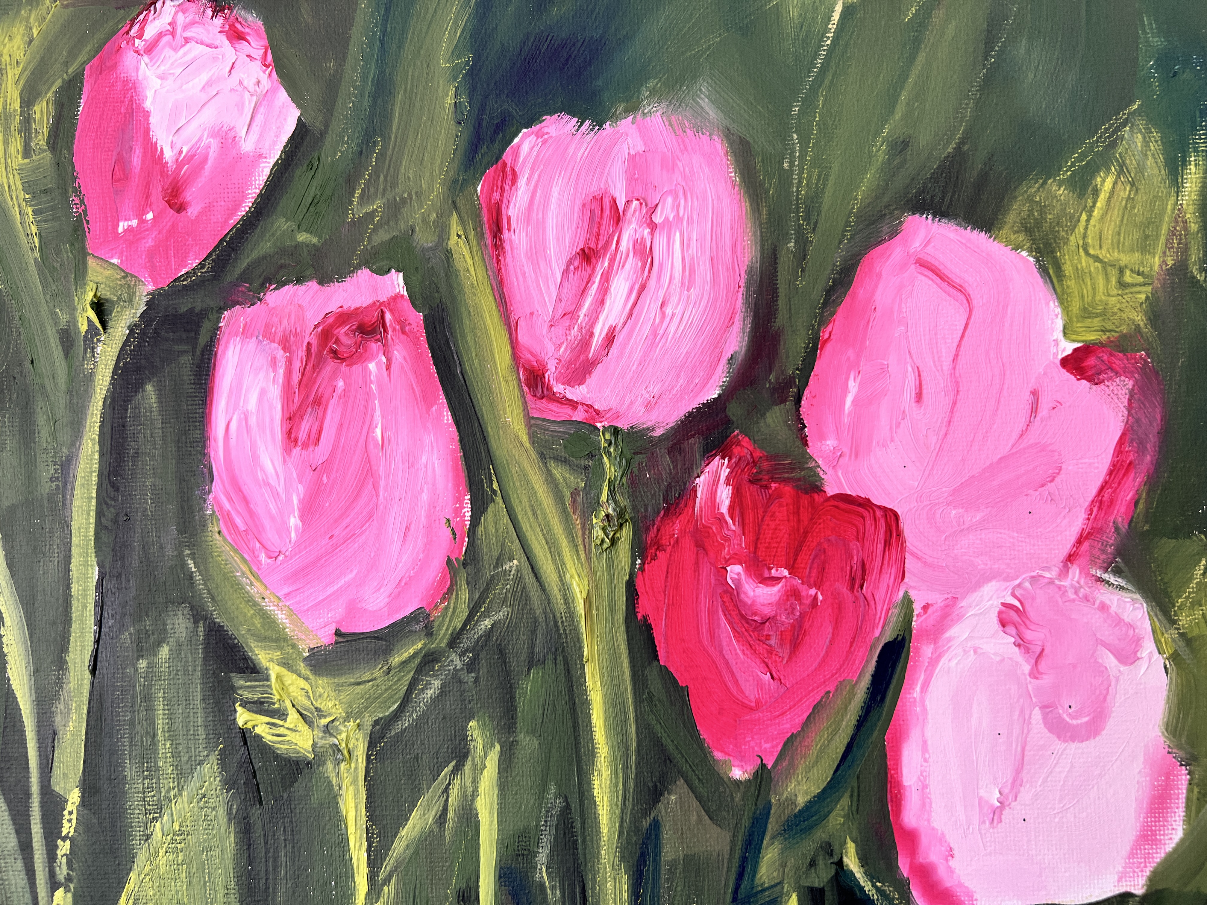 Detail of Tulip Paradise oil painting